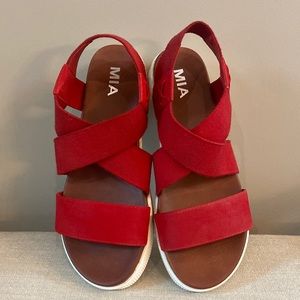 Mia sandals size 7.5 Red New